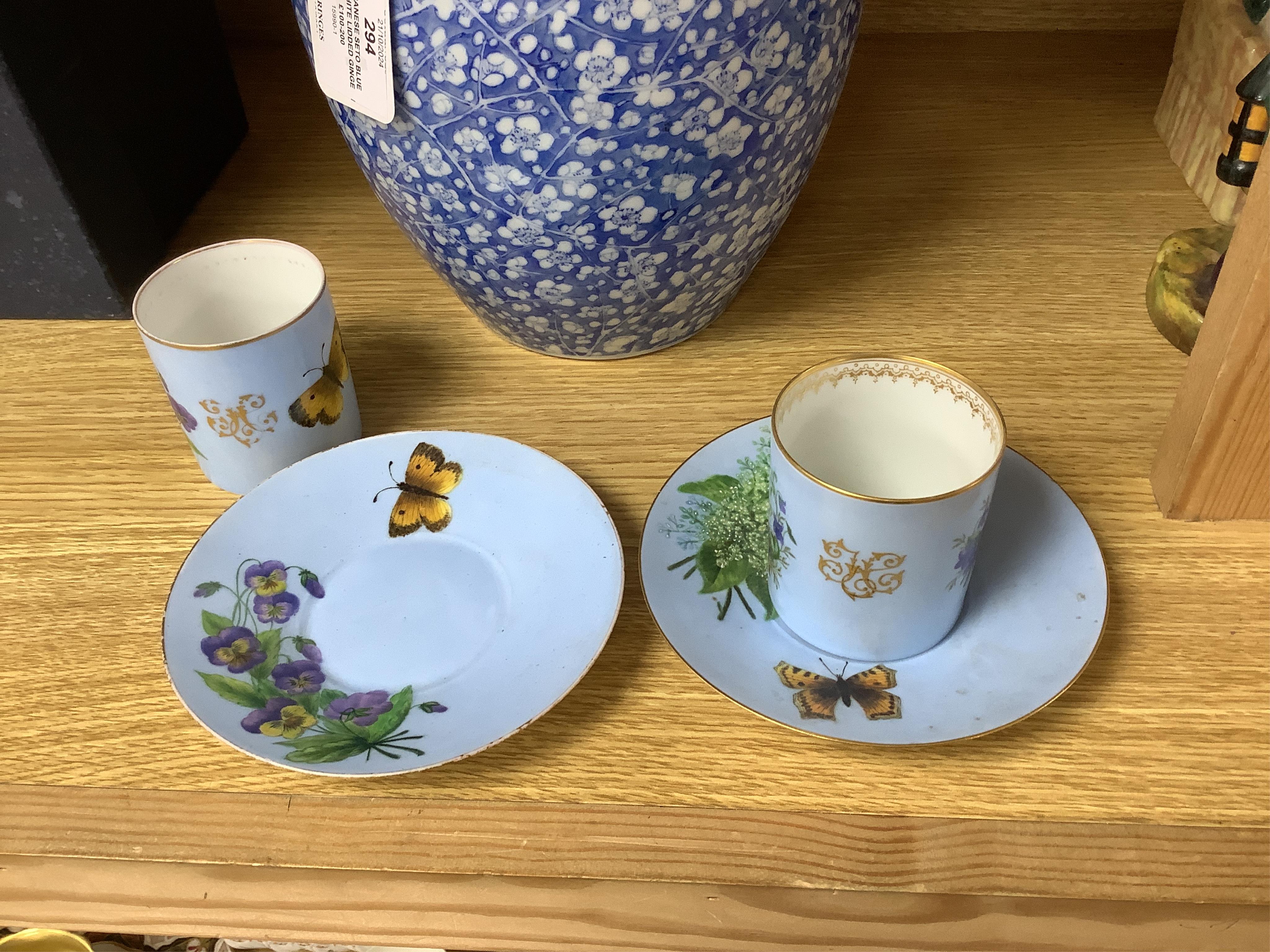 A quantity of continental porcelain to include Dresden, Copenhagen Onion Pattern, Derby, Wedgwood including creamware, Meissen, etc. Condition - fair to good.